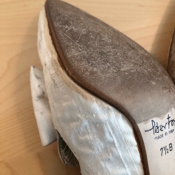 Vintage Peter Fox Edwardian Wedding Shoes. Size 7.5 B - Picture 4 of 5